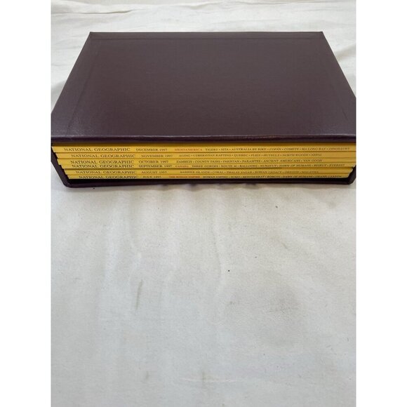 Vintage Nat Geo Lot Jul–Dec 1997 w/ Slipcover | Travel, Science, History - Picture 1 of 16